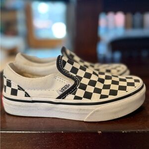Vans Black and White Checkered Slip-Ons